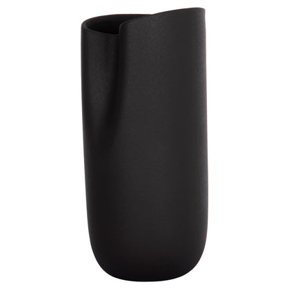 Ceramic Table Decor Glaze Hm4606.02 Matte Black 17x16.5x38hcm.