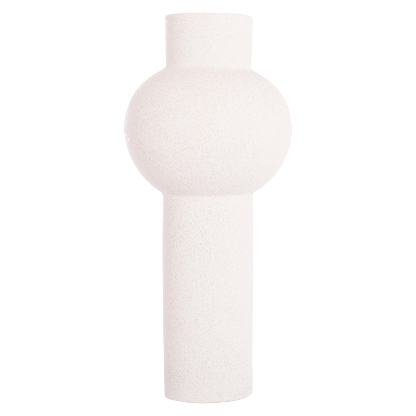 Ceramic Table Decor Scepter Hm4604.01 Off White With Crystallisation Φ17x39hcm.