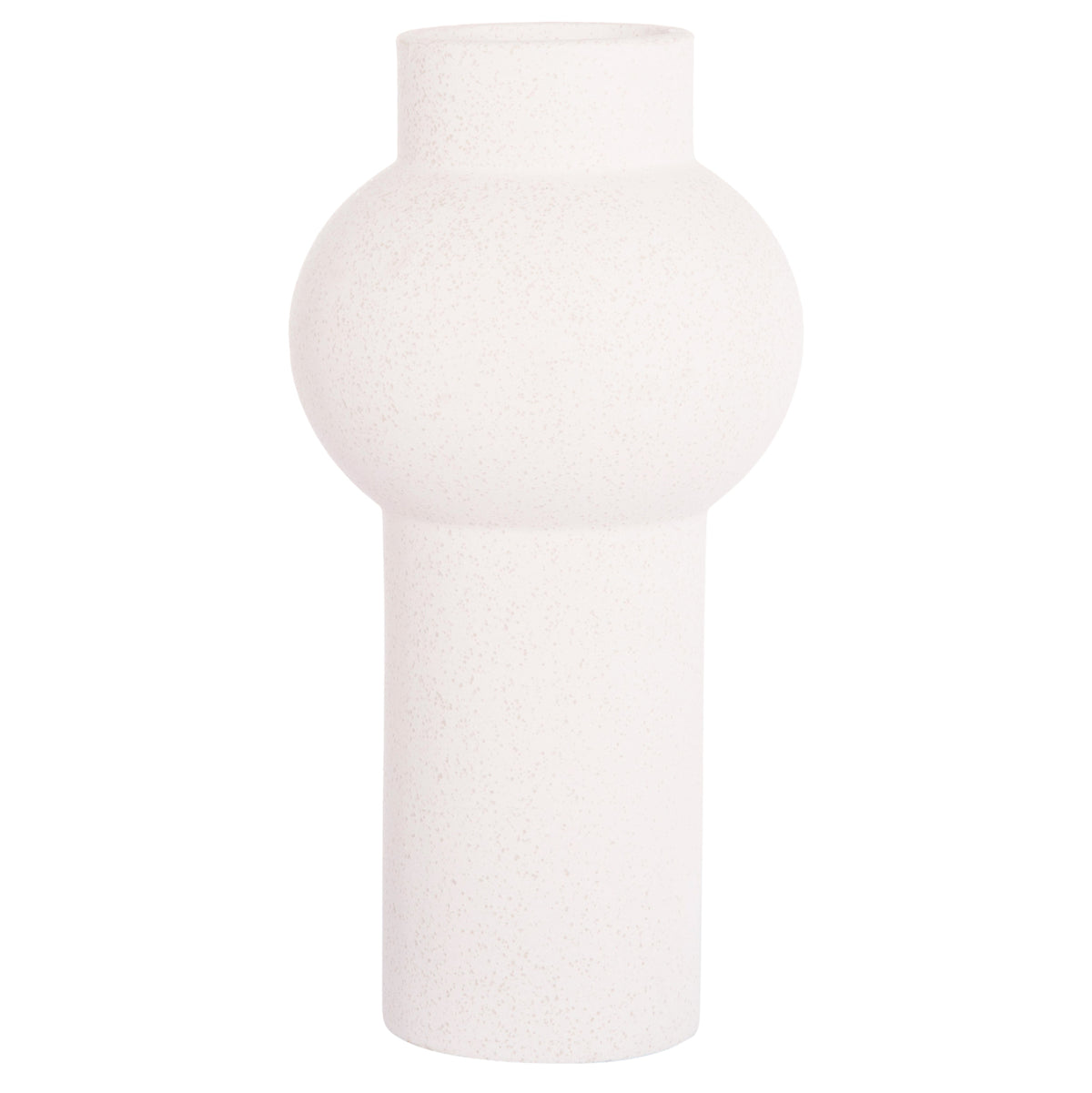 Ceramic Table Decor Scepter Hm4605.01 Off White With Crystallisation Φ15x30hcm.