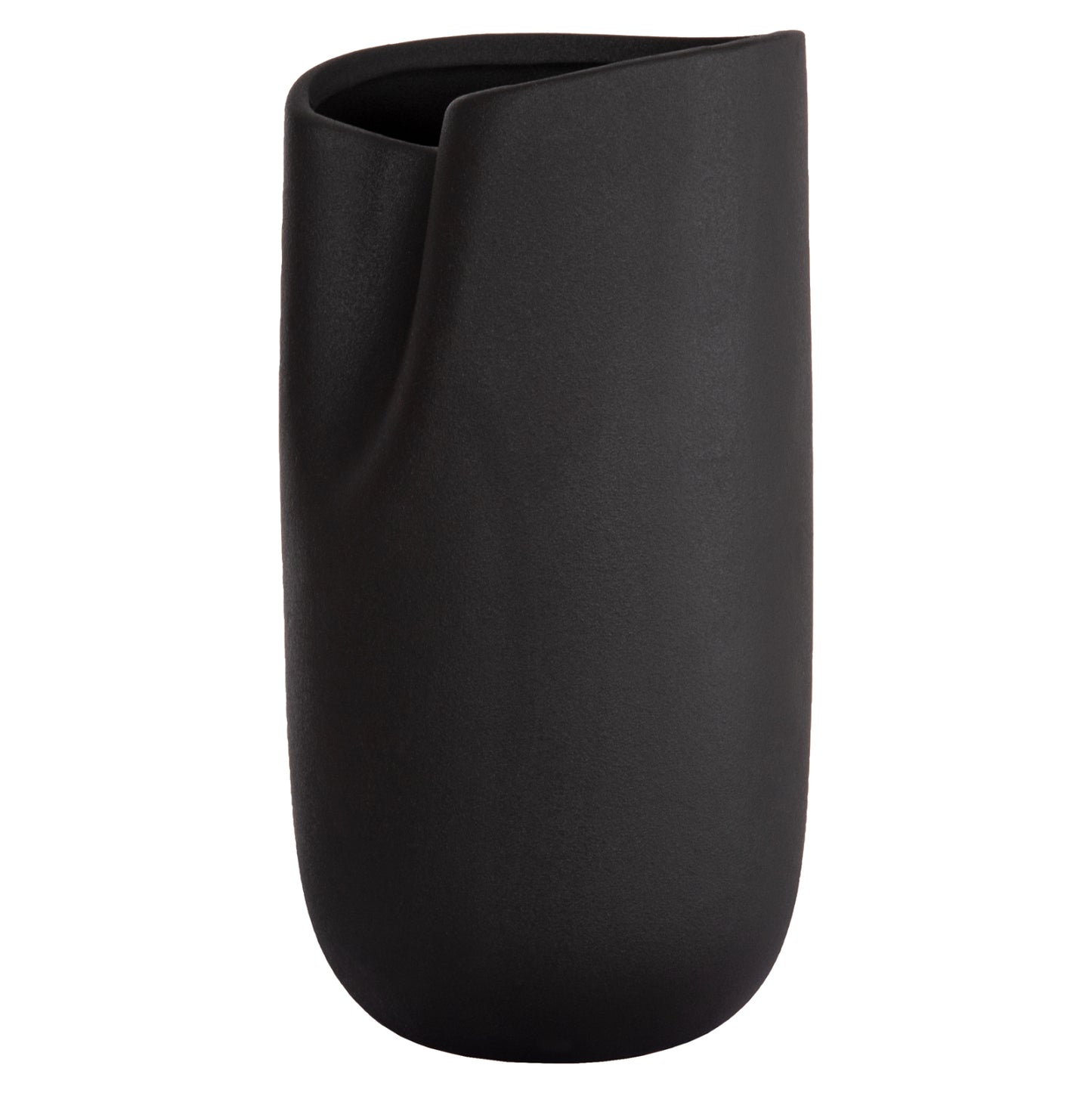 Ceramic Table Decor Glaze Hm4607.02 Matte Black 15,2x15x30hcm
