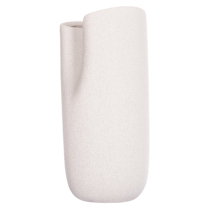 Ceramic Table Decor Glaze Hm4606.01 Off White With Crystallisation 17x16.5x38hcm.