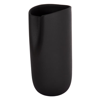 Ceramic Table Decor Glaze Hm4606.02 Matte Black 17x16.5x38hcm.