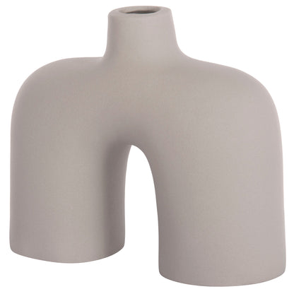 Ceramic Table Decor Isil Hm4600.03 Matte Grey  27x9,5x22,5h Cm.