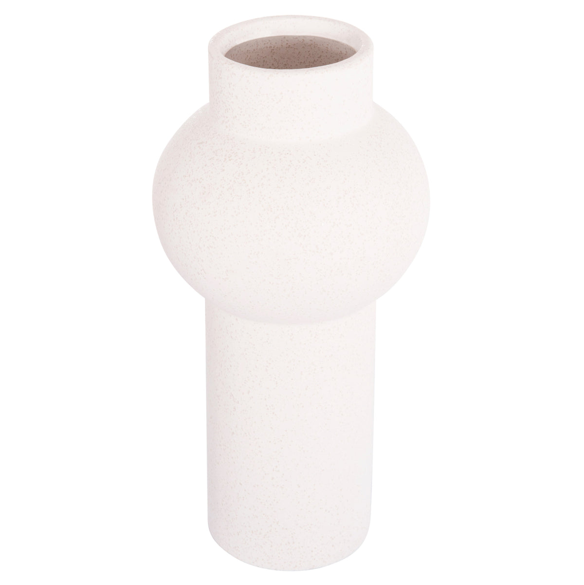 Ceramic Table Decor Scepter Hm4605.01 Off White With Crystallisation Φ15x30hcm.