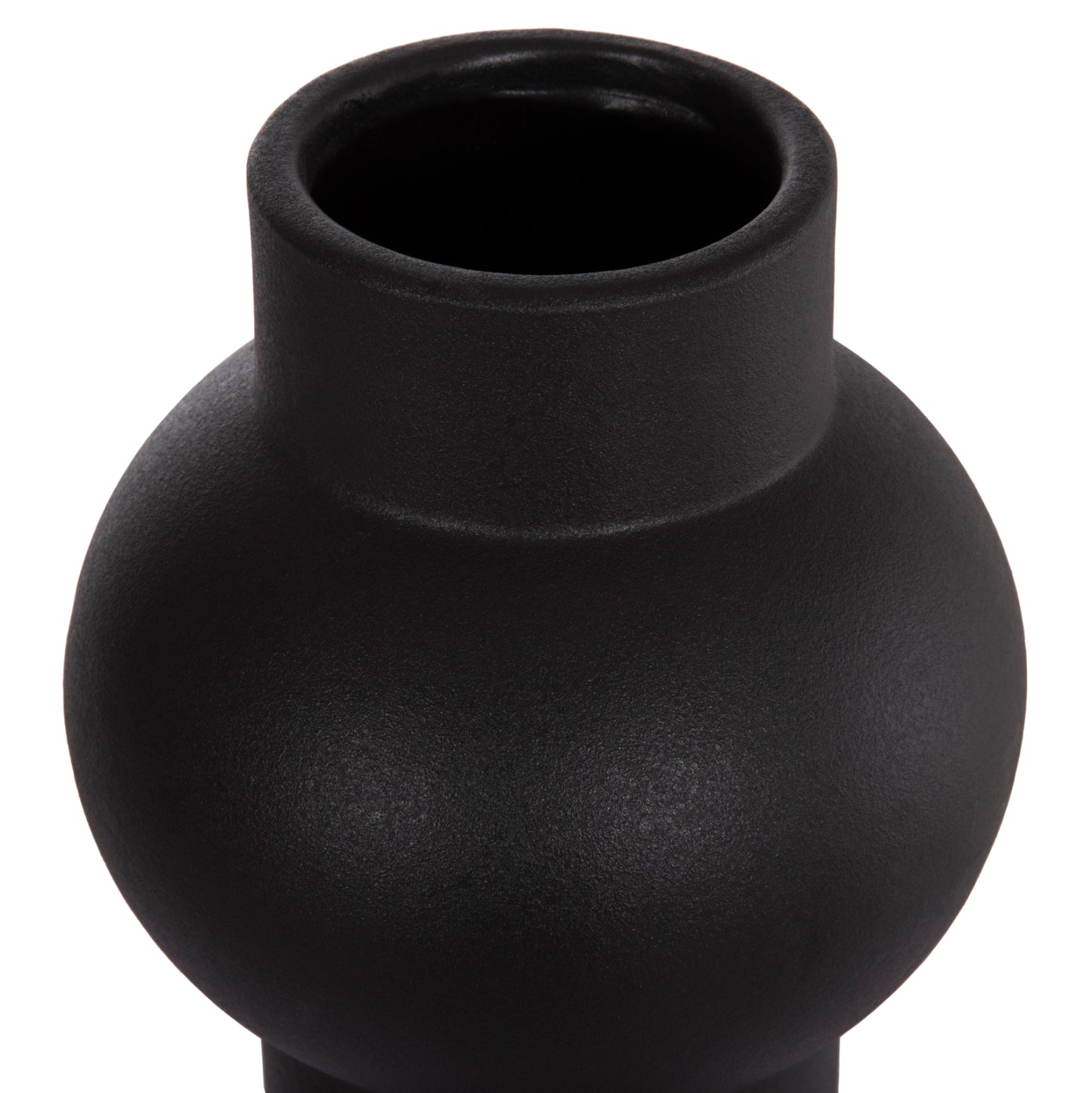 Ceramic Table Decor Scepter Hm4605.02 Matte Black Φ15x30hcm.