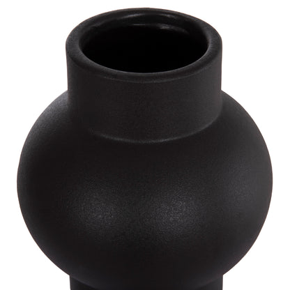 Ceramic Table Decor Scepter Hm4605.02 Matte Black Φ15x30hcm.