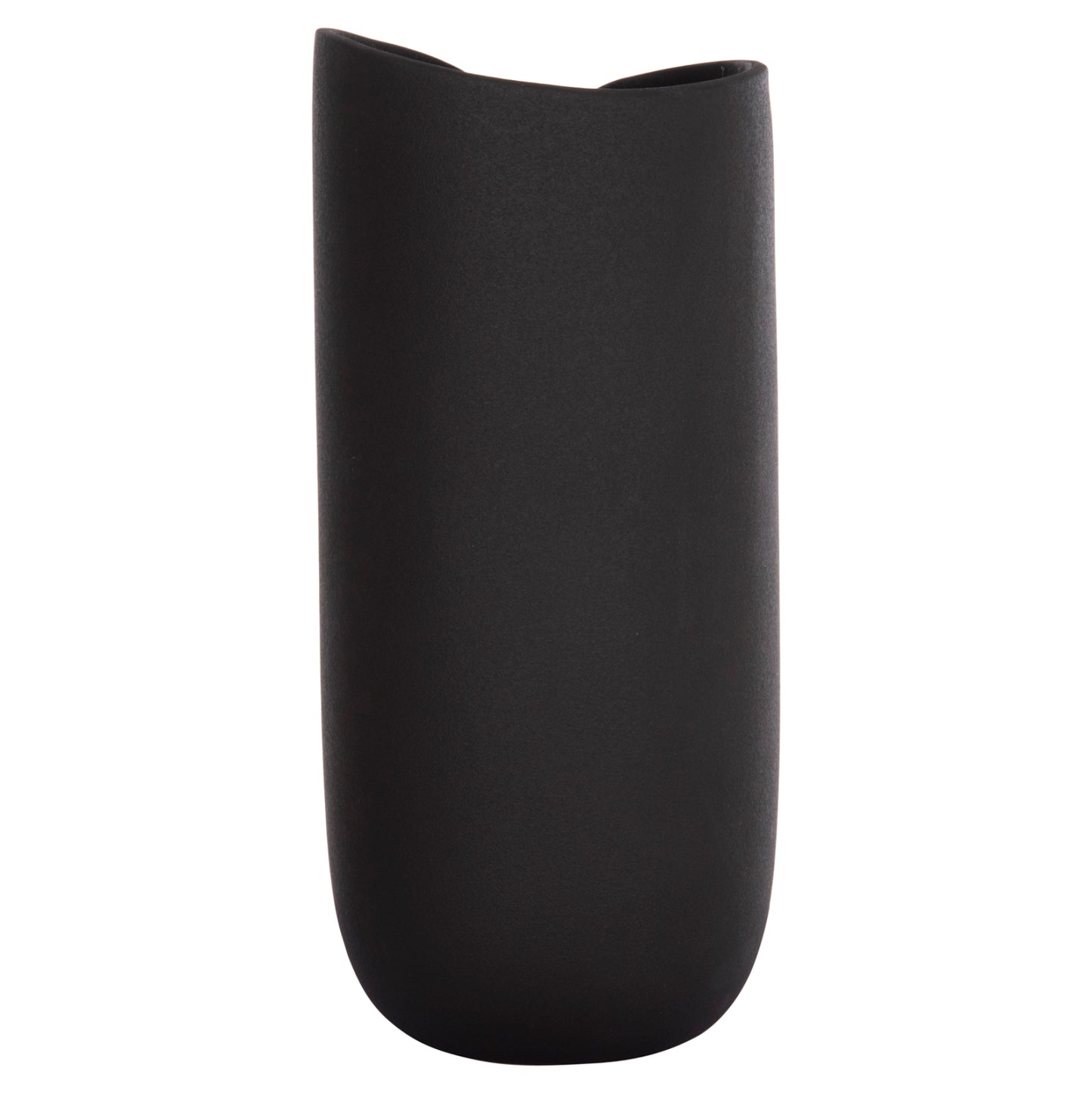 Ceramic Table Decor Glaze Hm4606.02 Matte Black 17x16.5x38hcm.