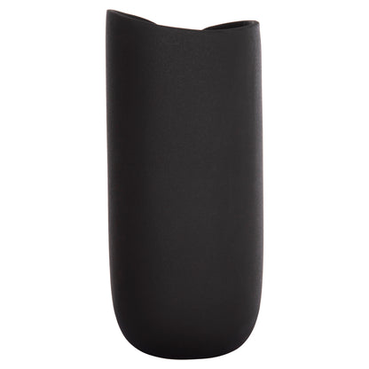 Ceramic Table Decor Glaze Hm4606.02 Matte Black 17x16.5x38hcm.