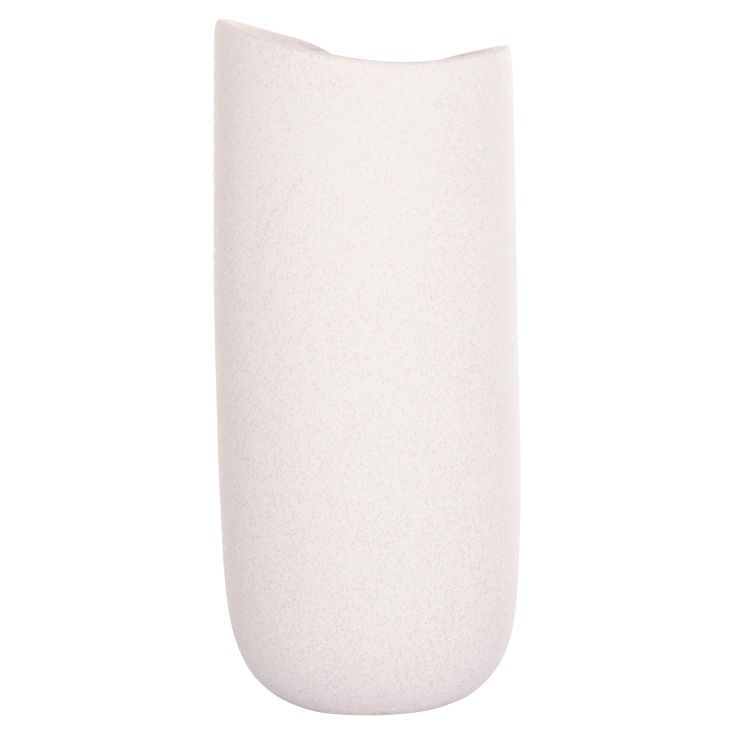 Ceramic Table Decor Glaze Hm4606.01 Off White With Crystallisation 17x16.5x38hcm.