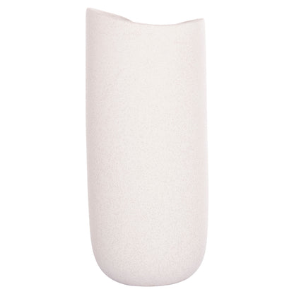 Ceramic Table Decor Glaze Hm4606.01 Off White With Crystallisation 17x16.5x38hcm.