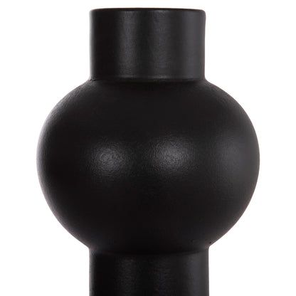 Ceramic Table Decor Scepter Hm4604.02 Matte Black Φ17.5x40hcm.