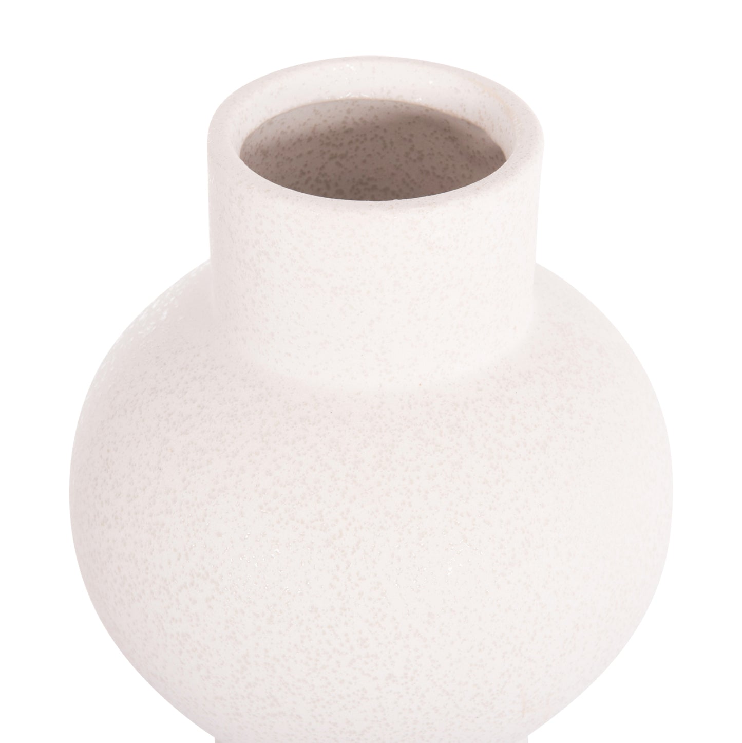 Ceramic Table Decor Scepter Hm4604.01 Off White With Crystallisation Φ17x39hcm.