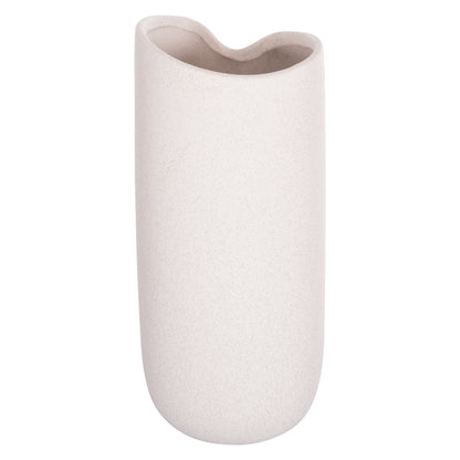 Ceramic Table Decor Glaze Hm4606.01 Off White With Crystallisation 17x16.5x38hcm.