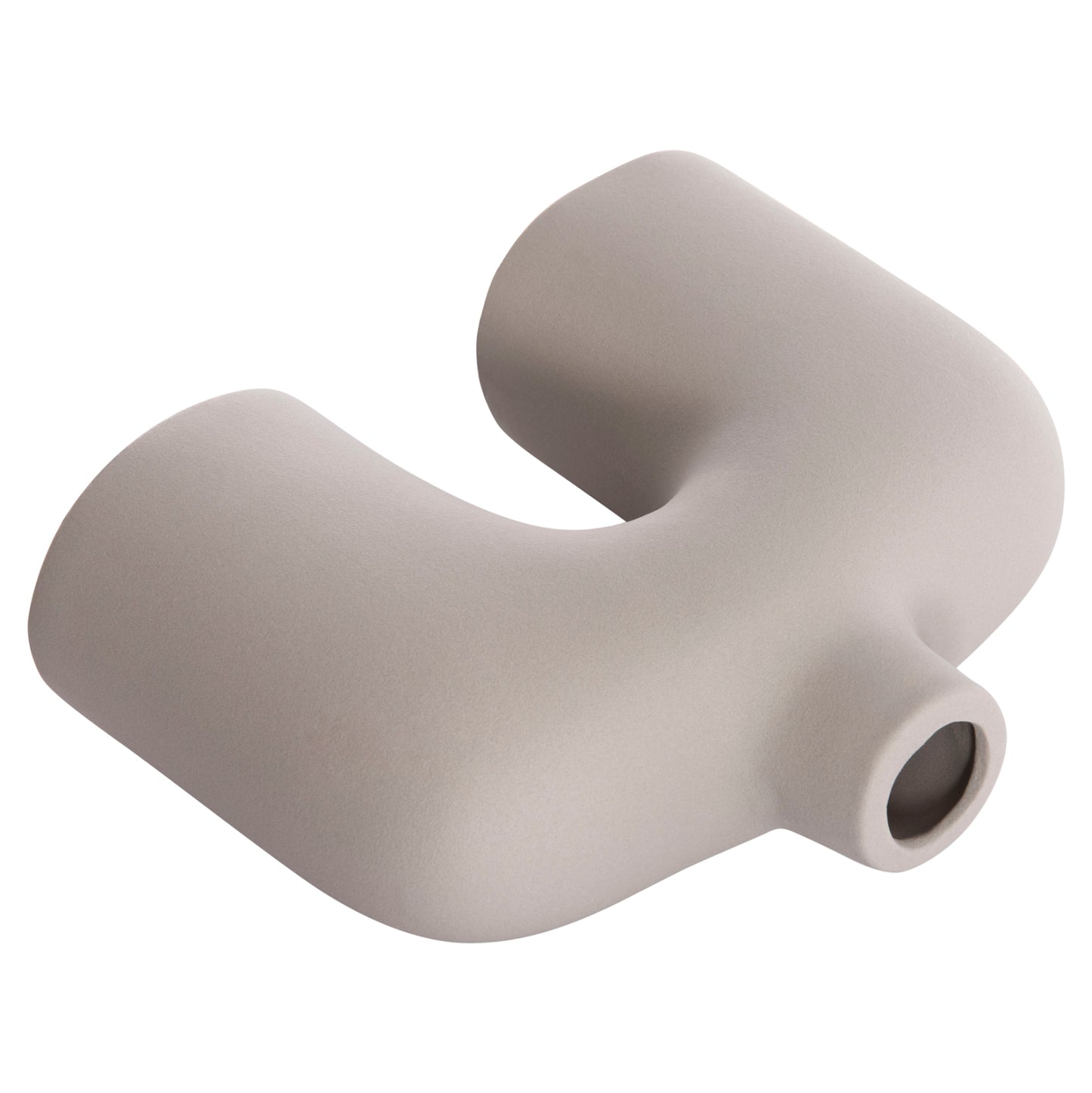 Ceramic Table Decor Isil Hm4600.03 Matte Grey  27x9,5x22,5h Cm.