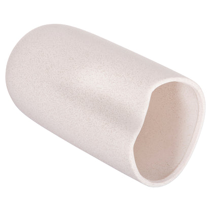 Ceramic Table Decor Glaze Hm4607.01 Off White With Crystallisation 15,2x15x30hcm