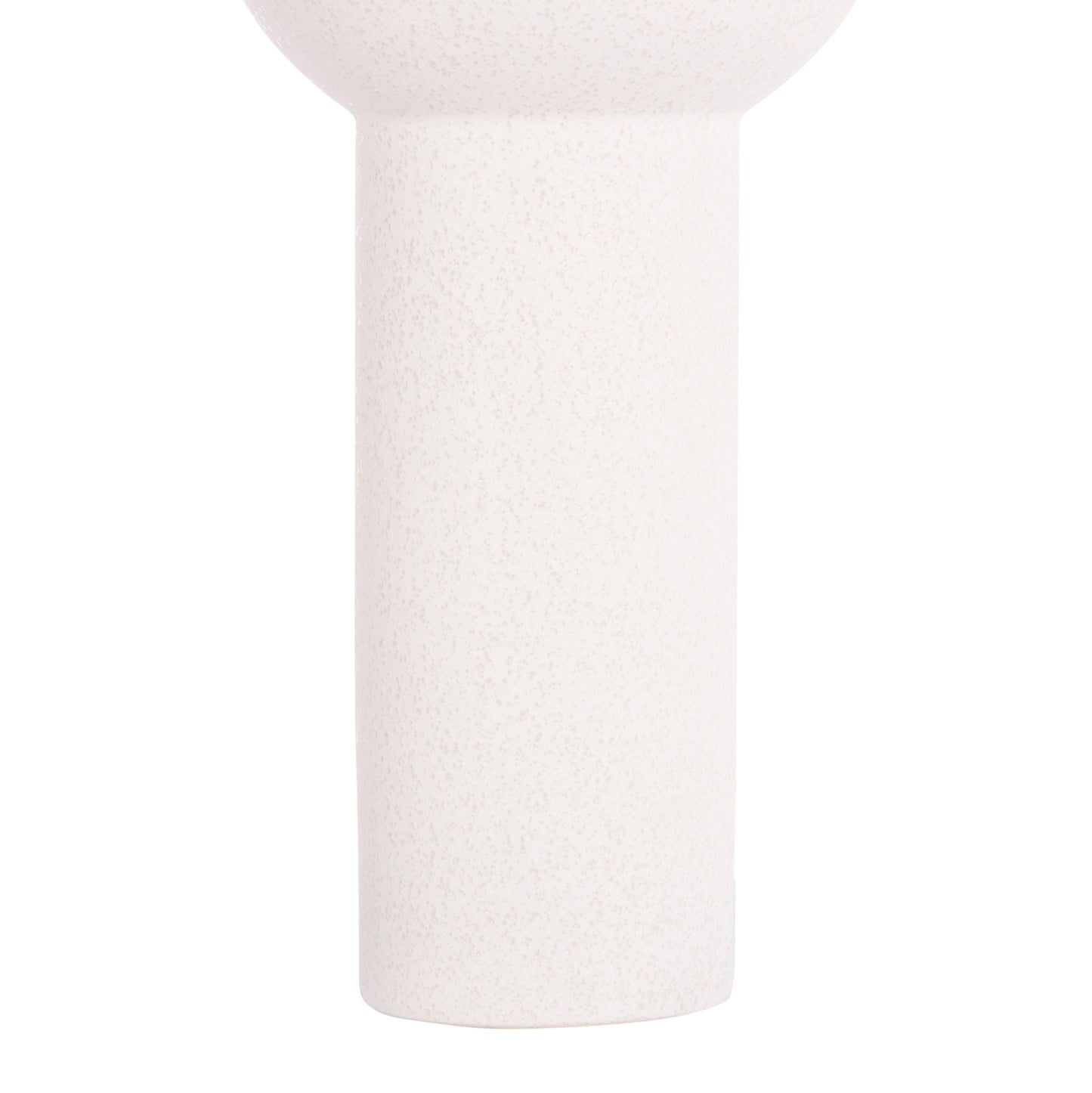Ceramic Table Decor Scepter Hm4604.01 Off White With Crystallisation Φ17x39hcm.