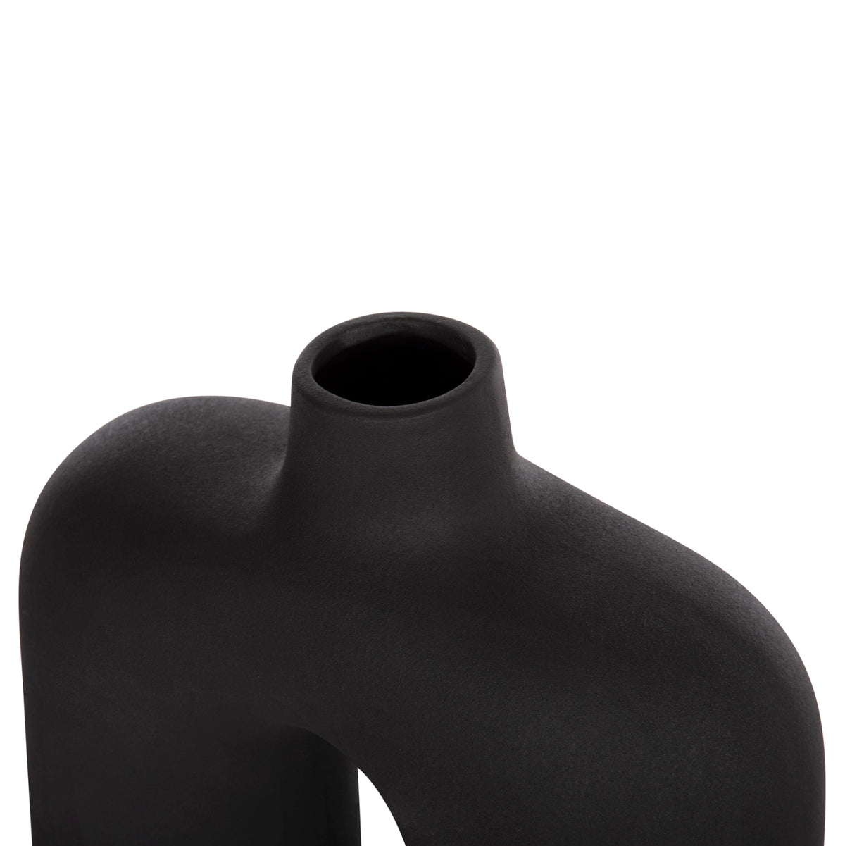 Ceramic Table Decor Isil Hm4600.02 Matte Black 27x9,5x22,5Η Cm.