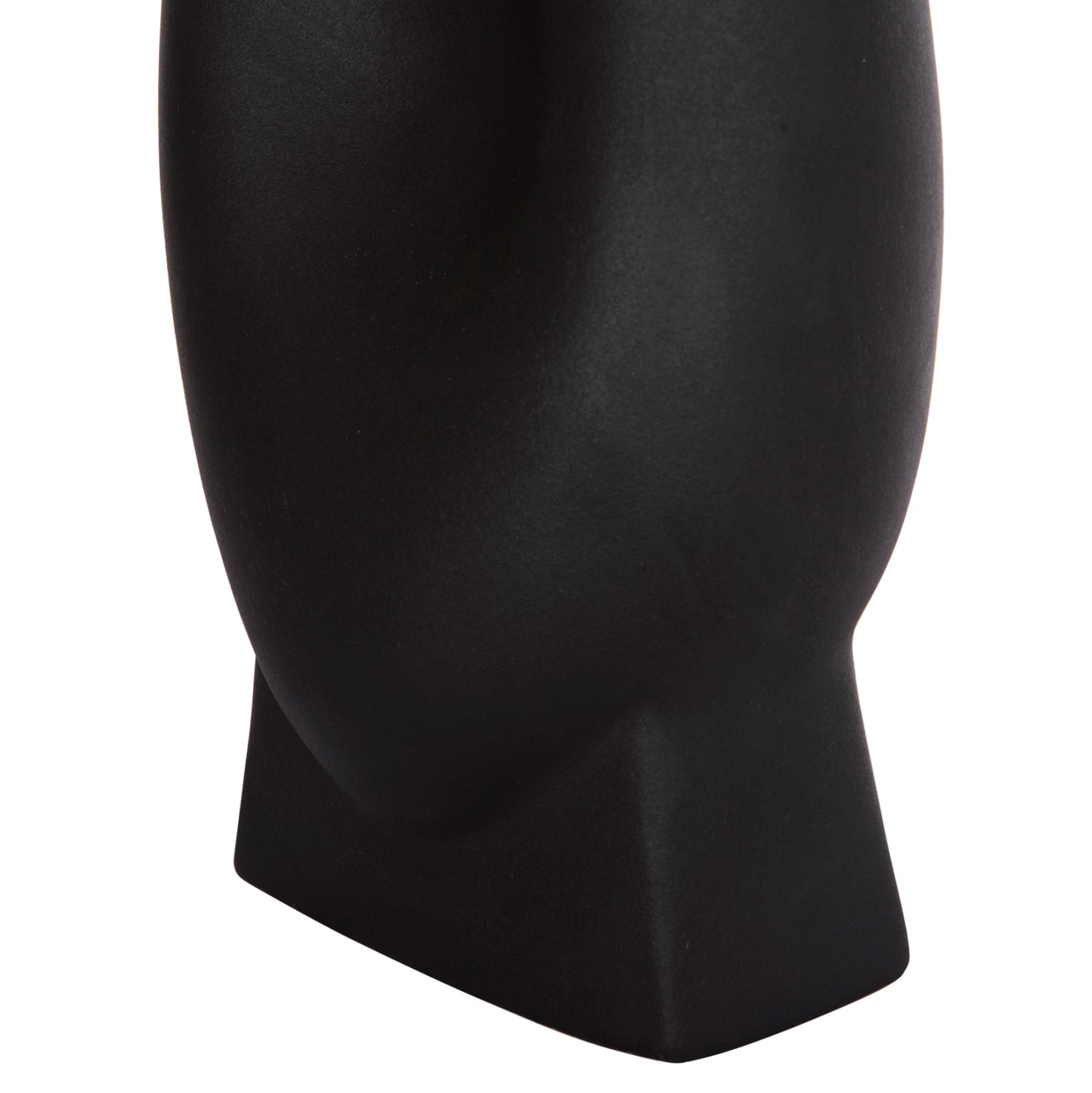 Ceramic Table Decor Series Glaze Hm4609.02 Matte Black 16.5x11x38hcm.