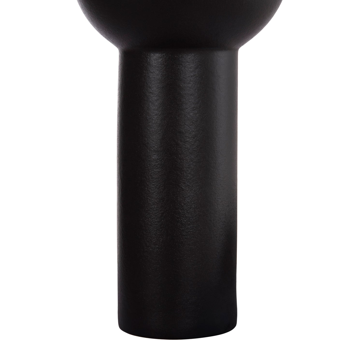 Ceramic Table Decor Scepter Hm4604.02 Matte Black Φ17.5x40hcm.