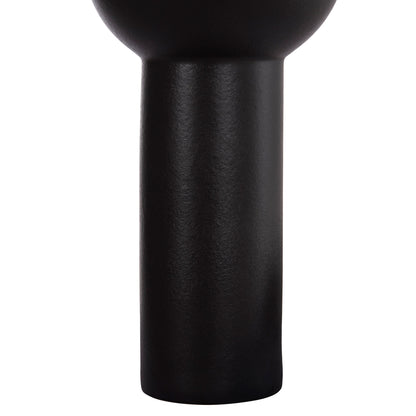 Ceramic Table Decor Scepter Hm4604.02 Matte Black Φ17.5x40hcm.