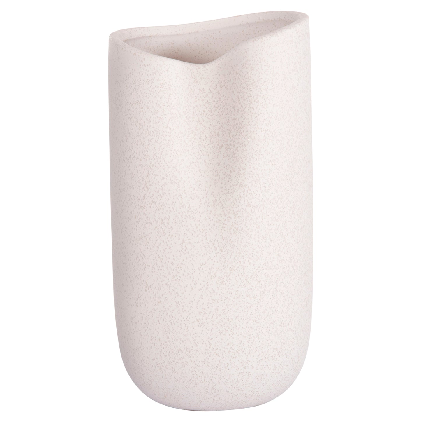 Ceramic Table Decor Glaze Hm4607.01 Off White With Crystallisation 15,2x15x30hcm
