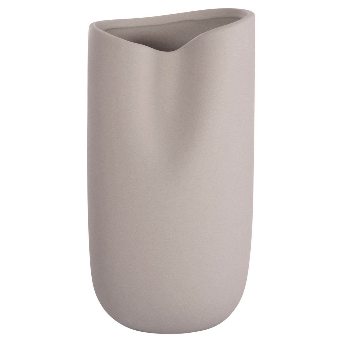 Ceramic Table Decor Glaze Hm4607.03 Matte Grey 15,2x15x30hcm