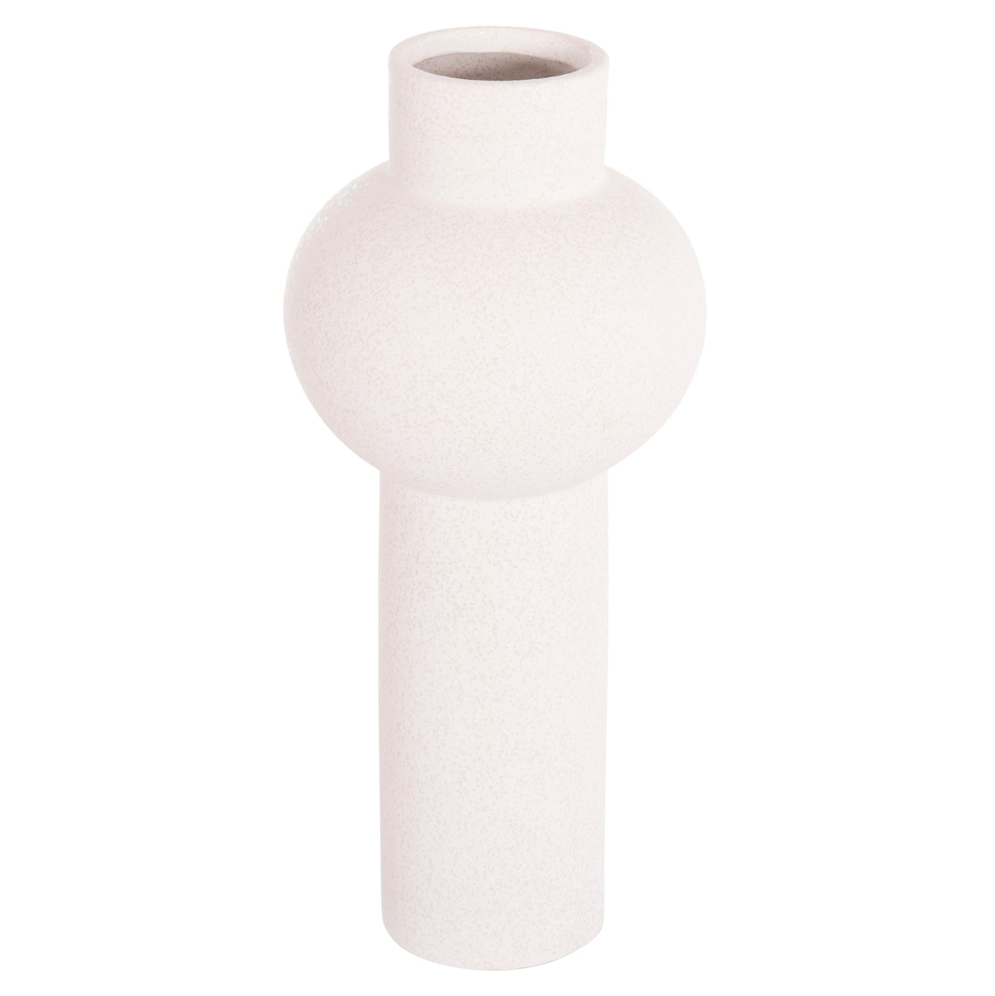 Ceramic Table Decor Scepter Hm4604.01 Off White With Crystallisation Φ17x39hcm.