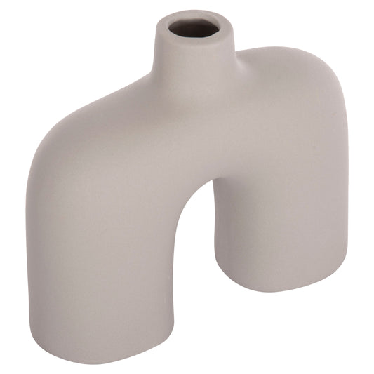 Ceramic Table Decor Isil Hm4600.03 Matte Grey  27x9,5x22,5h Cm.