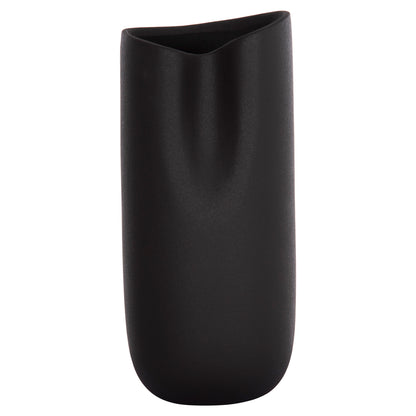 Ceramic Table Decor Glaze Hm4606.02 Matte Black 17x16.5x38hcm.