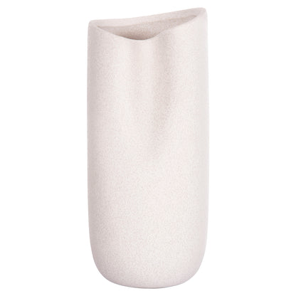 Ceramic Table Decor Glaze Hm4606.01 Off White With Crystallisation 17x16.5x38hcm.