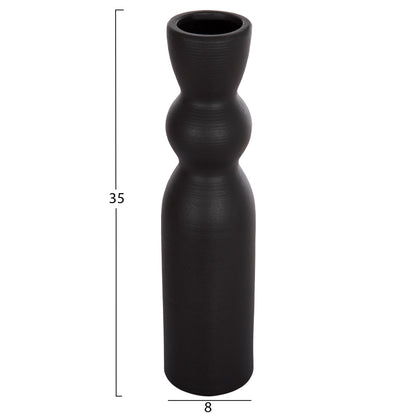 Ceramic Table Decor Scepter Hm4614.02 Matte Black Φ8.5x35hcm.