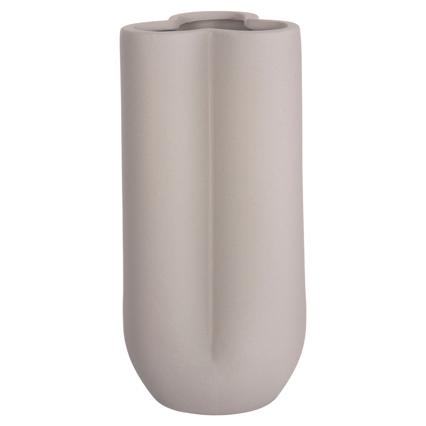 Ceramic Table Decor Glaze Hm4612.03 Matte Grey Φ14x29hcm.