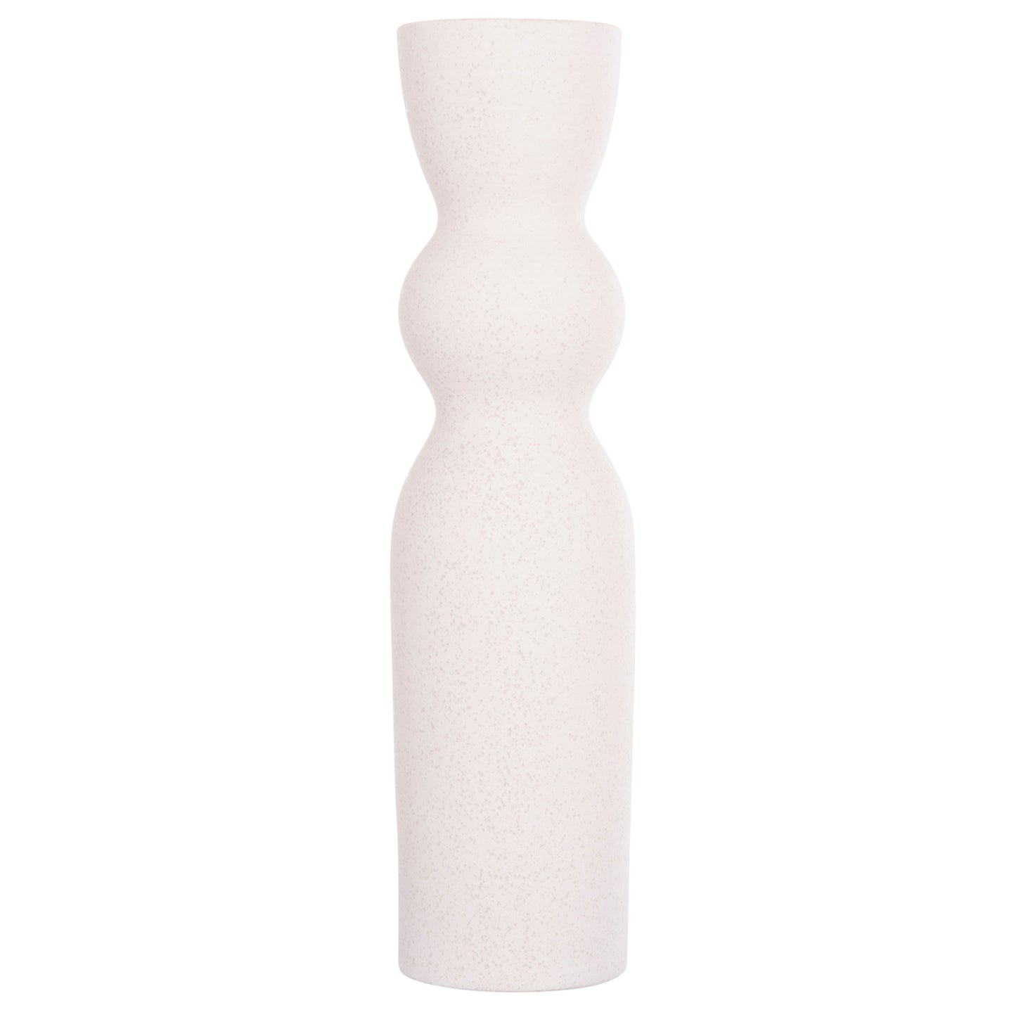 Ceramic Table Decor Scepter Hm4614.01 Off White With Crystallization Φ8.5x35hcm.