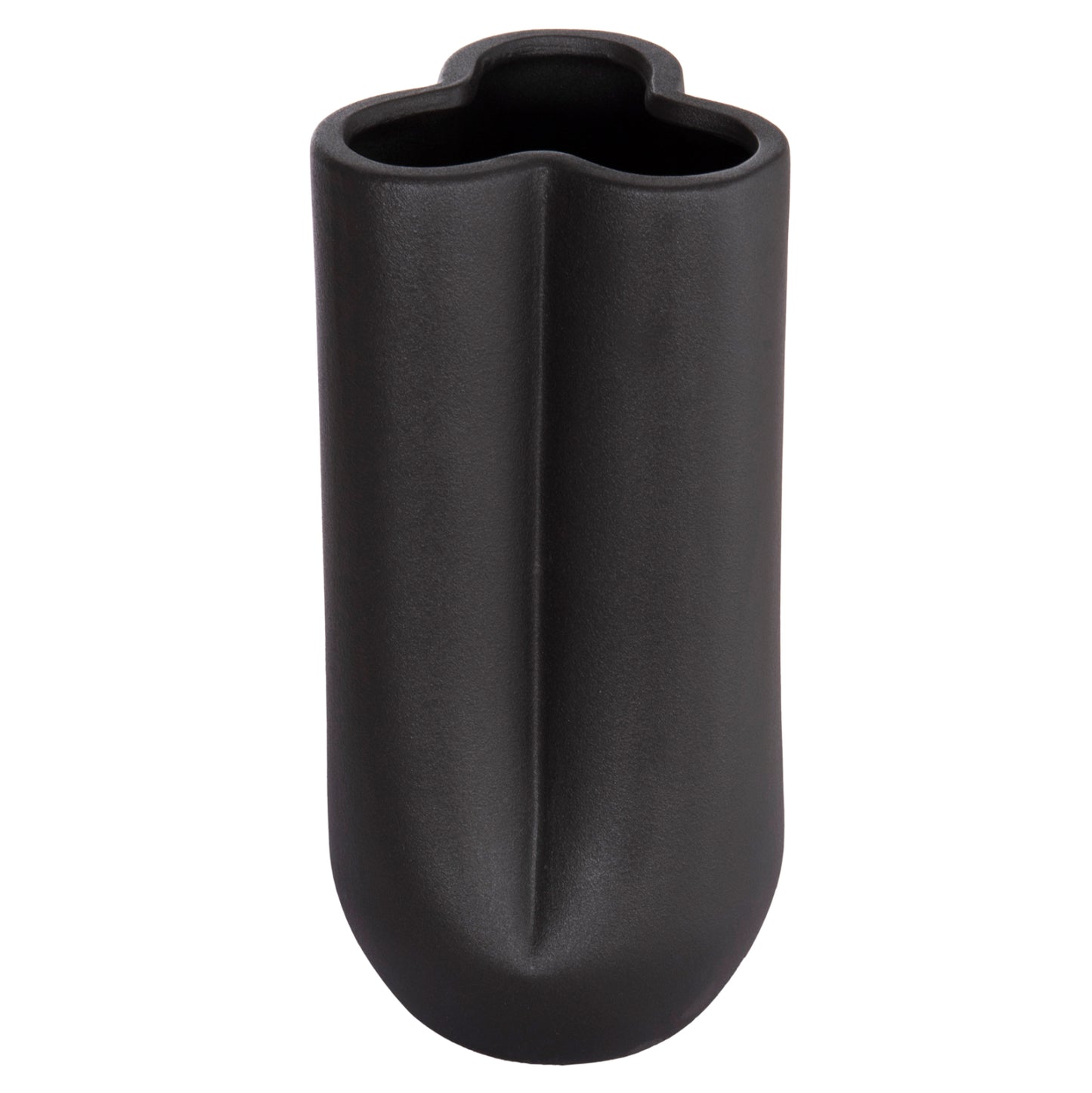 Ceramic Table Decor Glaze Hm4612.02 Matte Black Φ14x29hcm.