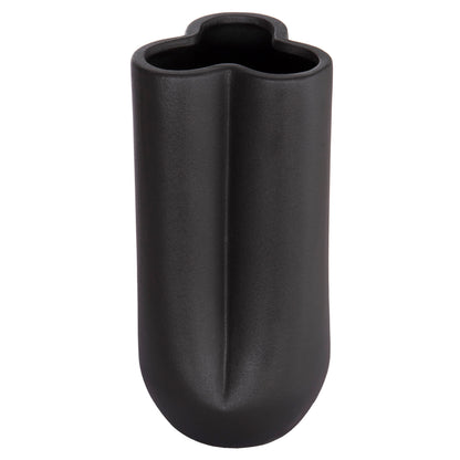 Ceramic Table Decor Glaze Hm4612.02 Matte Black Φ14x29hcm.