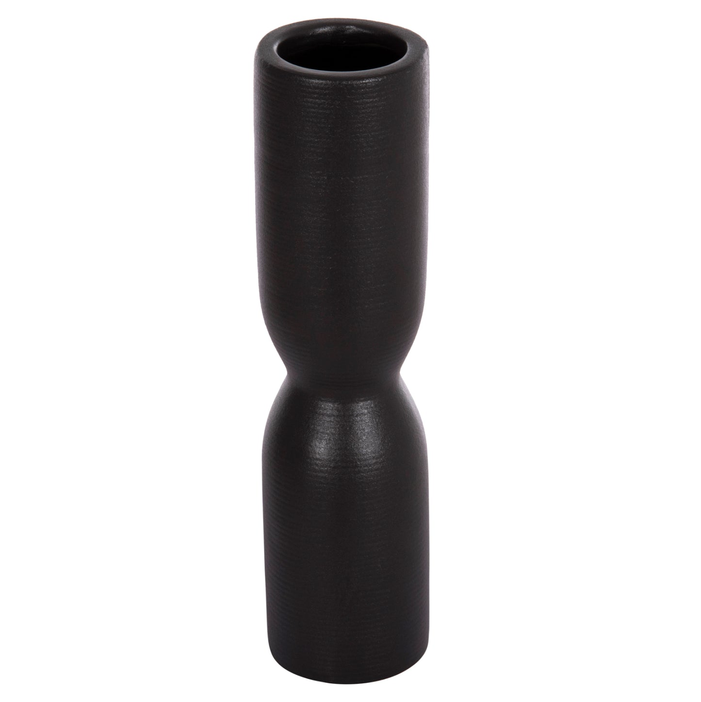 Ceramic Table Decor Scepter Hm4615.02 Matte Black Φ7.5x31hcm.