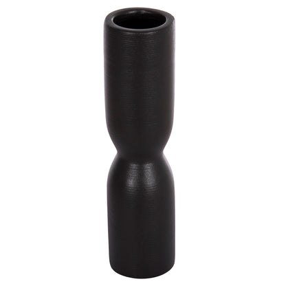 Ceramic Table Decor Scepter Hm4615.02 Matte Black Φ7.5x31hcm.