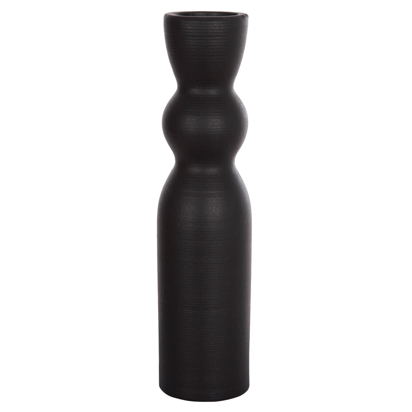 Ceramic Table Decor Scepter Hm4614.02 Matte Black Φ8.5x35hcm.