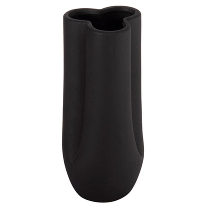 Ceramic Table Decor Glaze Hm4611.02 Matte Black Φ14x34hcm.