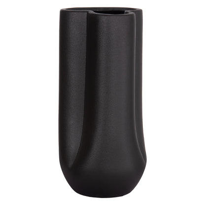 Ceramic Table Decor Glaze Hm4612.02 Matte Black Φ14x29hcm.