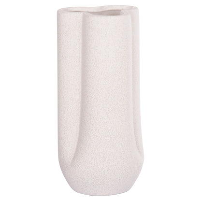 Ceramic Table Decor Glaze Hm4612.01 Off White With Crystallization Φ14x29hcm.