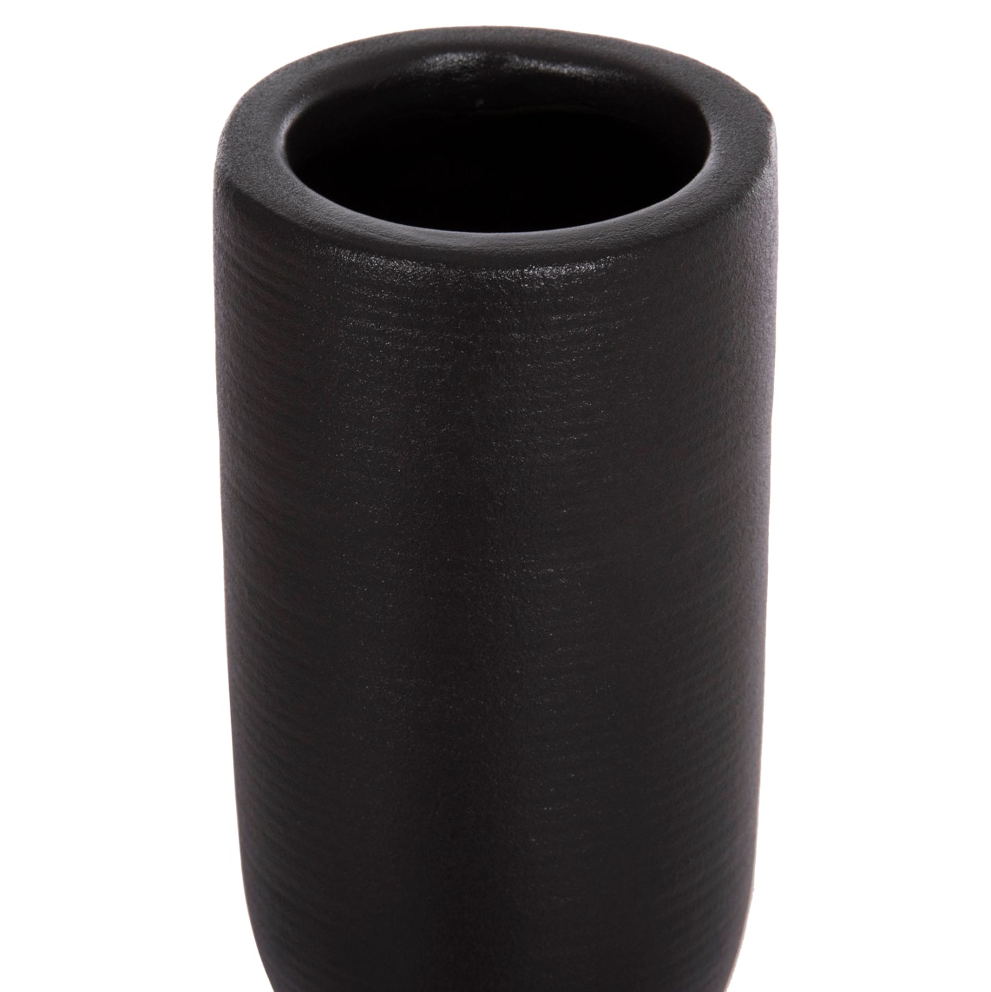 Ceramic Table Decor Scepter Hm4615.02 Matte Black Φ7.5x31hcm.