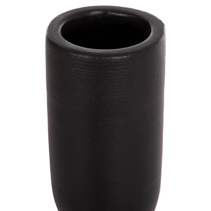 Ceramic Table Decor Scepter Hm4615.02 Matte Black Φ7.5x31hcm.