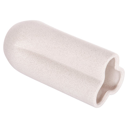 Ceramic Table Decor Glaze Hm4612.01 Off White With Crystallization Φ14x29hcm.