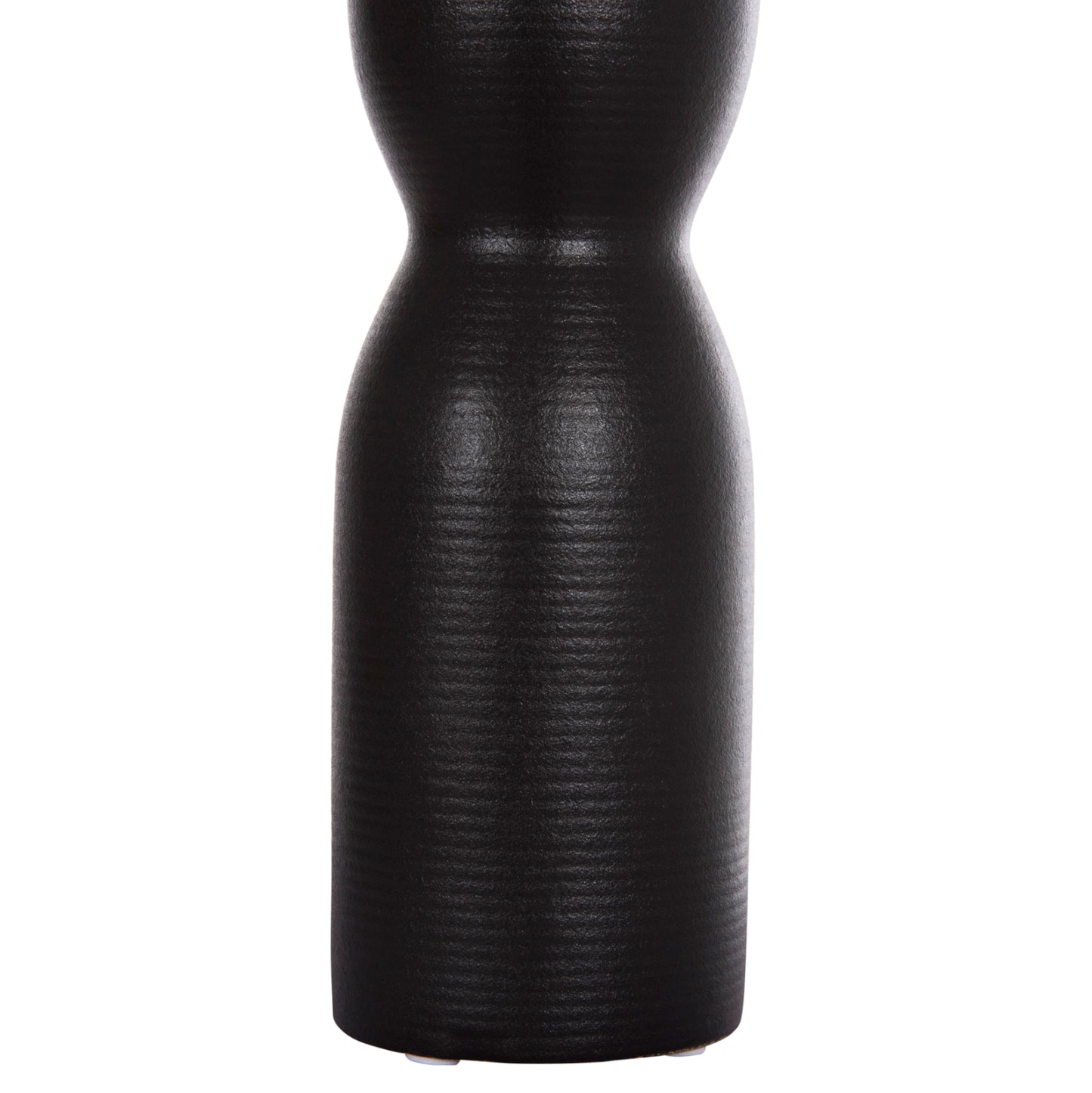 Ceramic Table Decor Scepter Hm4615.02 Matte Black Φ7.5x31hcm.
