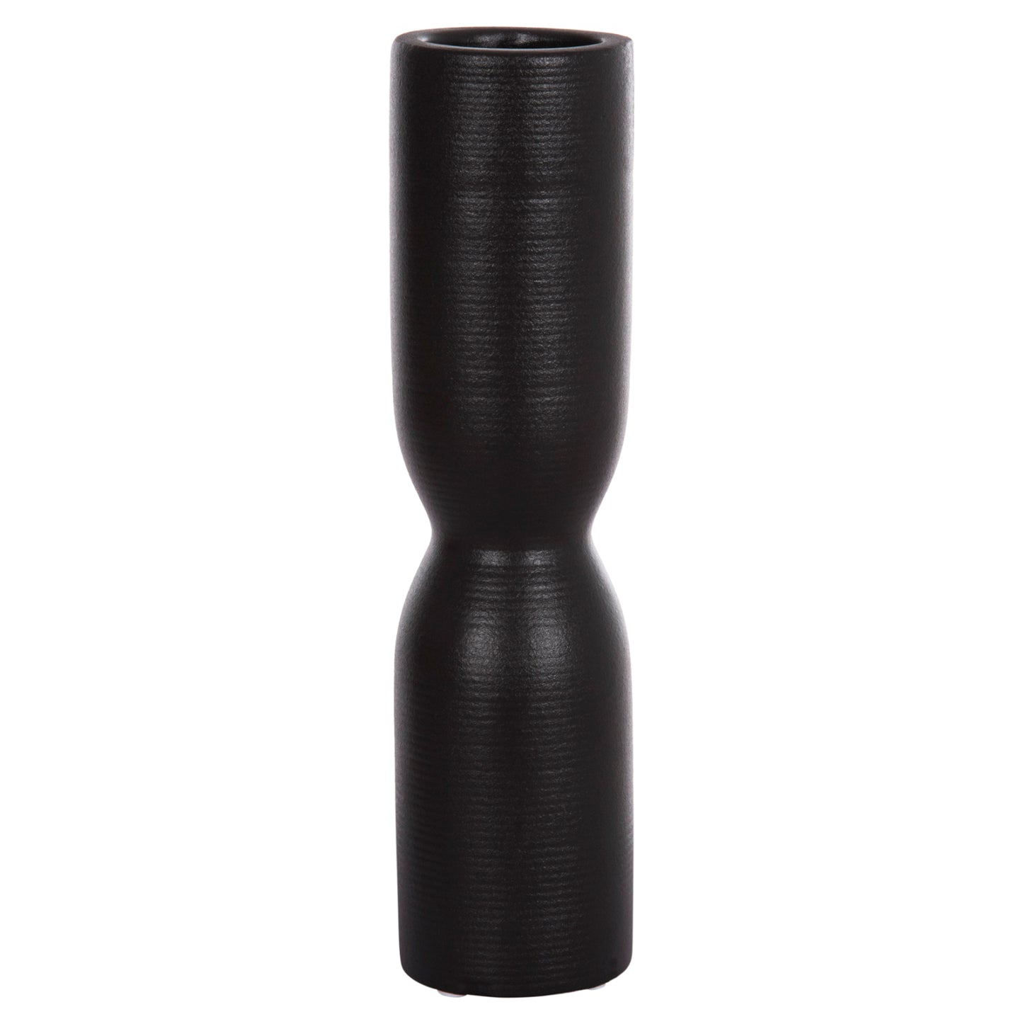 Ceramic Table Decor Scepter Hm4615.02 Matte Black Φ7.5x31hcm.