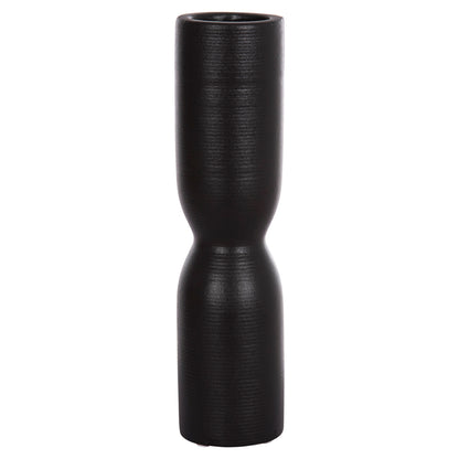 Ceramic Table Decor Scepter Hm4615.02 Matte Black Φ7.5x31hcm.