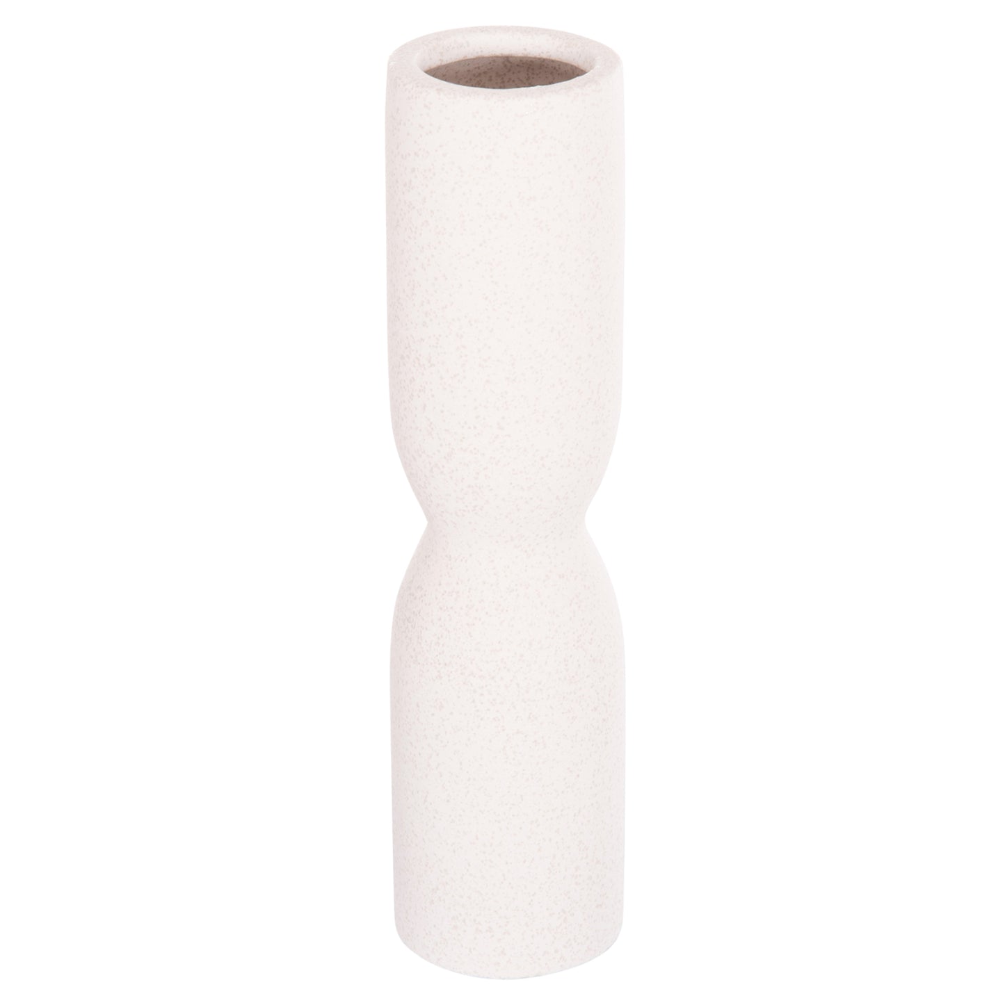 Ceramic Table Decor Scepter Hm4615.01 Off White With Crystallization Φ7.5x30.5hcm.