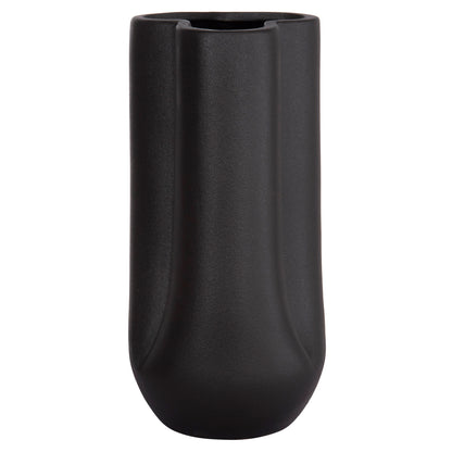 Ceramic Table Decor Glaze Hm4612.02 Matte Black Φ14x29hcm.