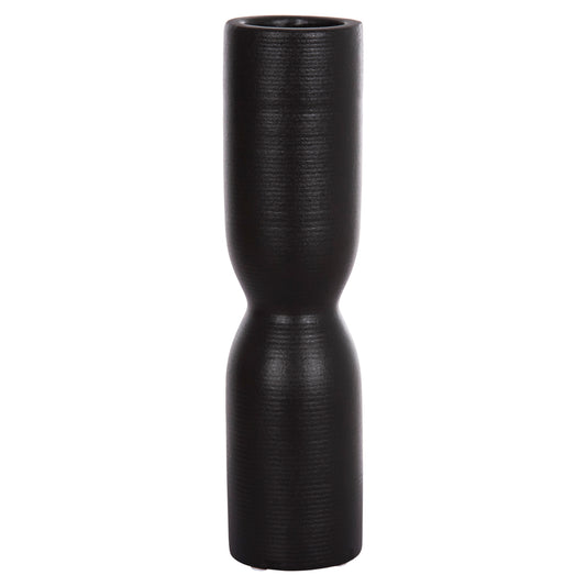 Ceramic Table Decor Scepter Hm4615.02 Matte Black Φ7.5x31hcm.